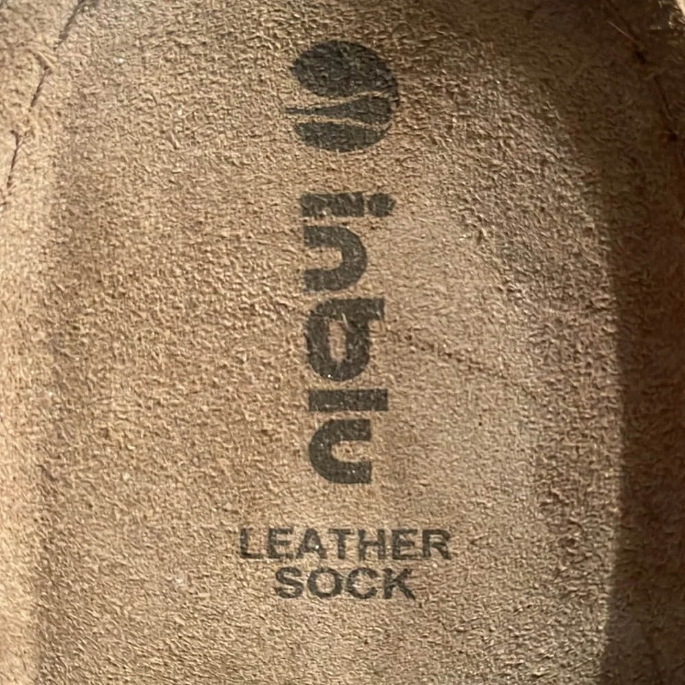 INBLU Distressed Leather Clogs SZ 11.5 not Birkenstock - Picture 3 of 7